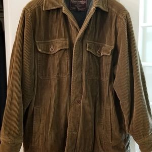 Abercrombie quilted corduroy coat XL Midlngth Unis